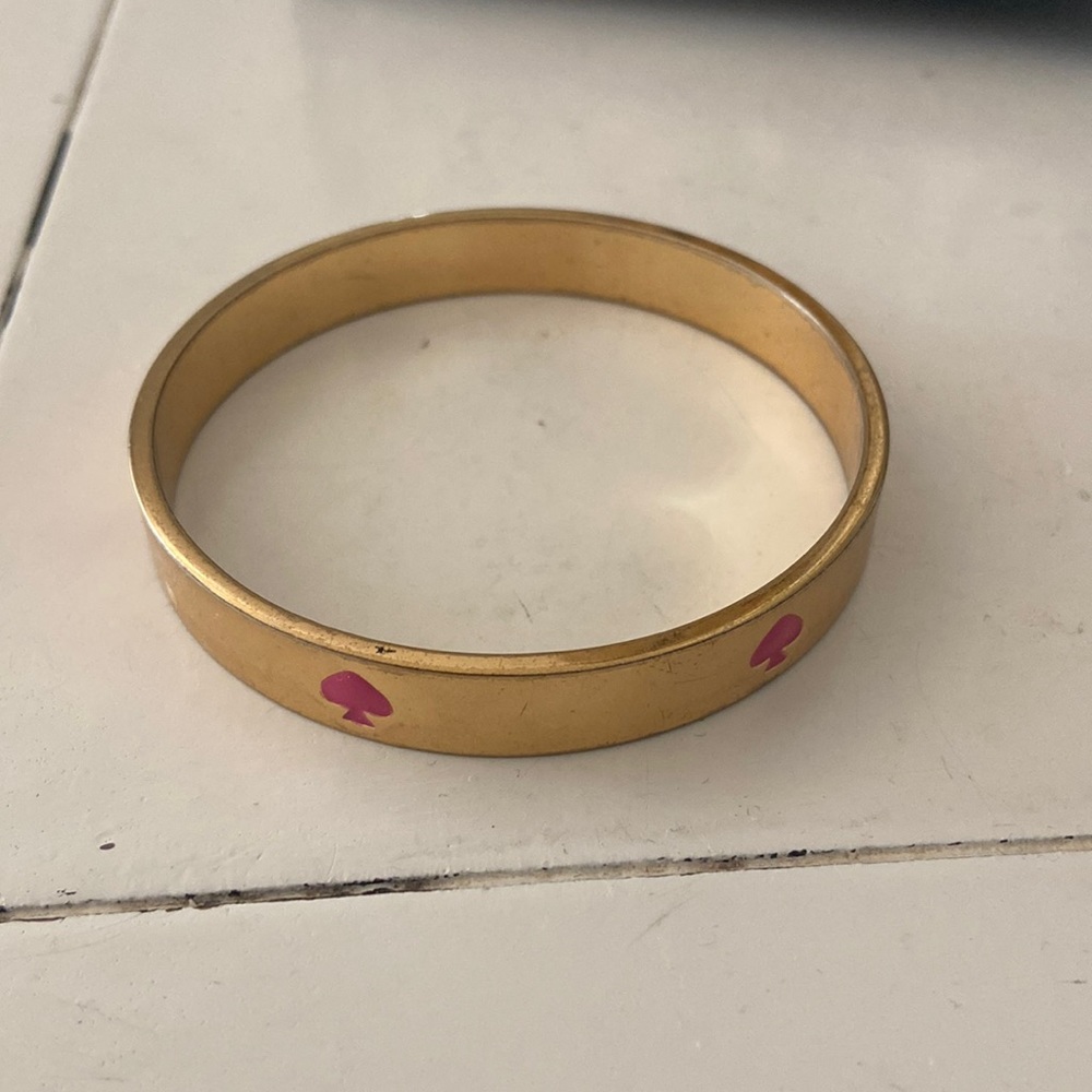 Kate Spade pink spade bangle
